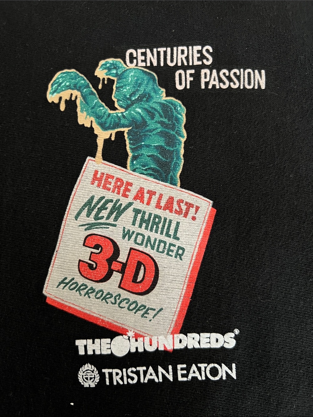 The Hundreds × Universal Monsters Creature From The Black Lagoon Hoodie Black - Picture 10 of 10